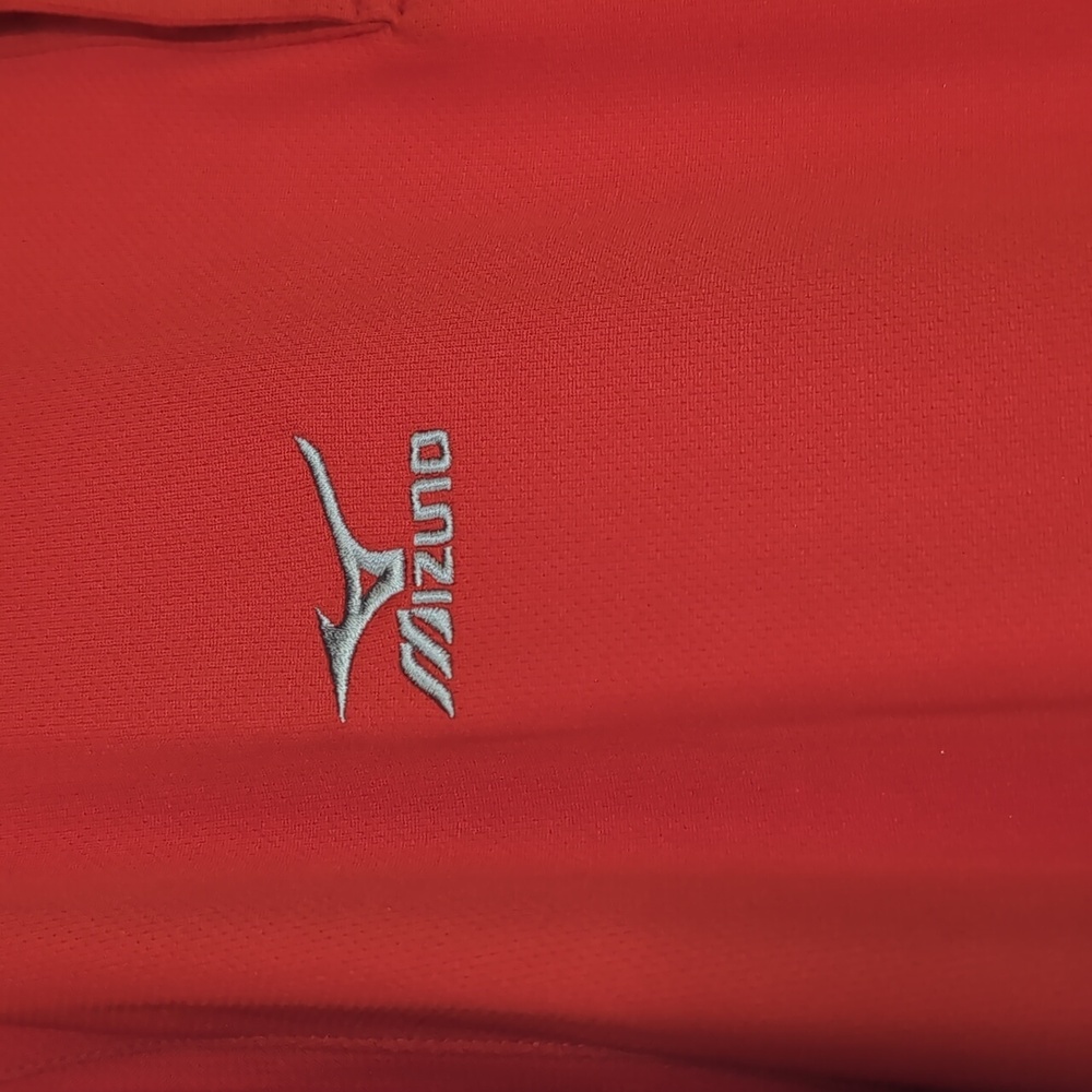 🔥 Mizuno Red Performance Polo Shirt – Size Large | Athletic & Stylish 🏌️‍♂️ - Picture 3 of 5